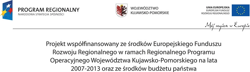 Projekt współfinansowany ze środków Europejskiego Funduszu Rozwoju Regionalnego